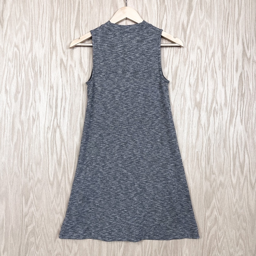 Madewell Marled Mockneck Swingy Tank Dress Gray XXS - Picture 9 of 11
